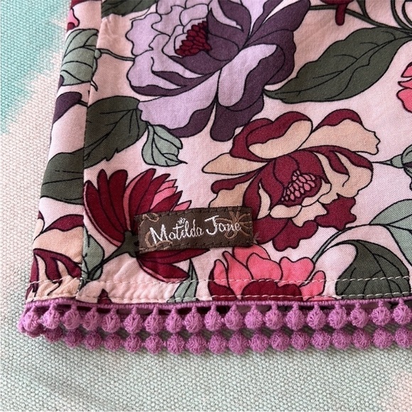 Matilda Jane Dusk‎ Or Dawn Floral Polka Dot Print Peasant Style Blouse - Picture 9 of 13